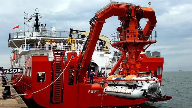 6 Foto MV Swift Rescue saat Pencarian KRI Nanggala 402, Berhasil Deteksi di Kedalaman 838 Meter