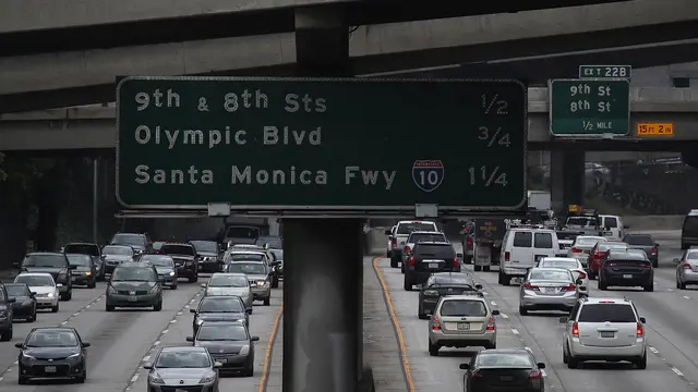 Macet di Los Angeles-Kota Termacet di Dunia-AFP Photo-20170222