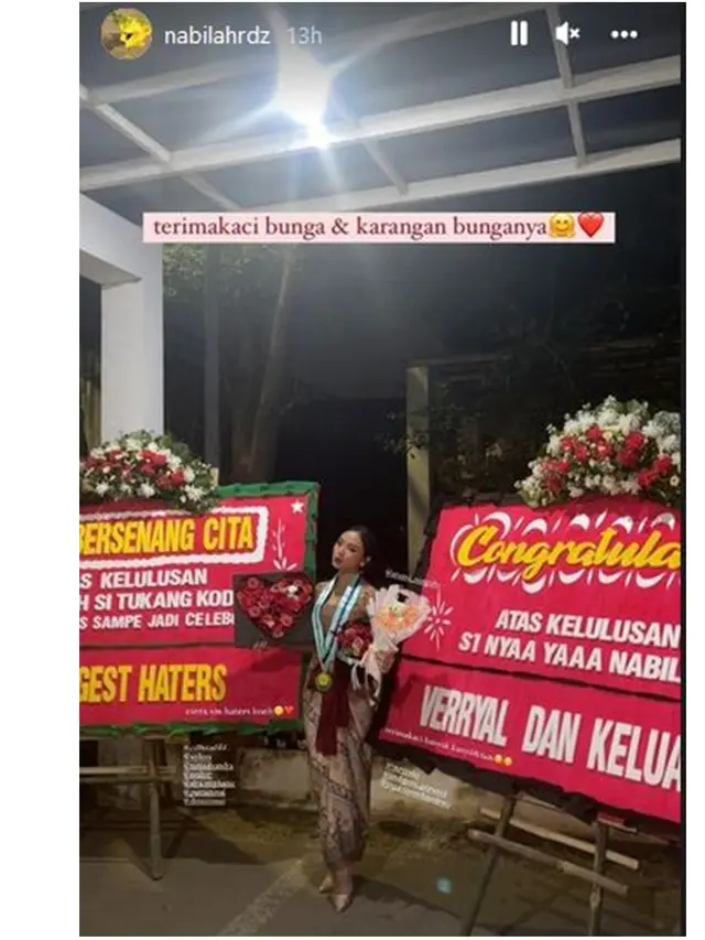 6 Potret Wisuda Nabilah Rahman Adik Leon Dozan, Dihadiri Willy Dozan dan Betharia Sonata