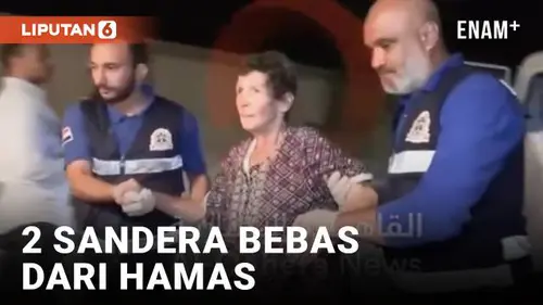 VIDEO: Detik-Detik Dua Sandera Hamas Dilepaskan di Perbatasan Mesir