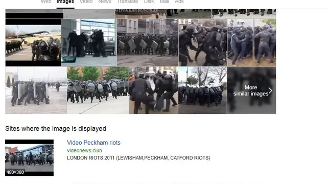 Gambar Tangkapan Layar Penelusuran dengan Yandex