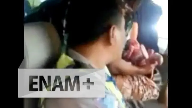 Menegangkan, Detik-detik Penyelamatan Persalinan Istri TNI di Mobil