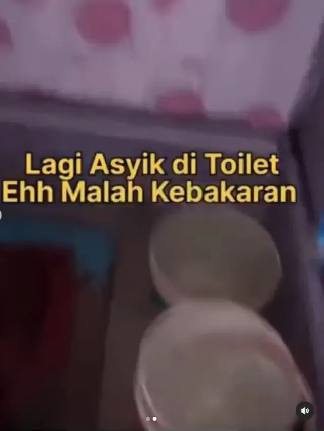 Momen Pemuda Masih di Toilet saat Kebakaran, Netizen: Kameramen Selalu Selamat