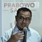 Direktur Materi dan Debat Badan Pemenangan Nasioanal (BPN) Sudirman Said memaparkan penerimaan dan pengeluaran dana kampanye Prabowo-Sandiaga di Jakarta, Rabu (28/11). Prabowo-Sandiaga hingga saat ini tercatat Rp 41,9 miliar. (merdeka.com/Iqbal S Nugroho)