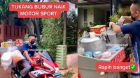 Viral, Tukang Bubur Naik Motor Sport