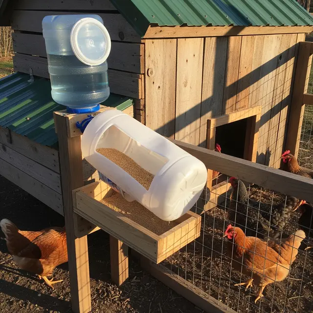 Desain Kandang Ayam dengan Sistem Pakan Otomatis Tanpa Listrik