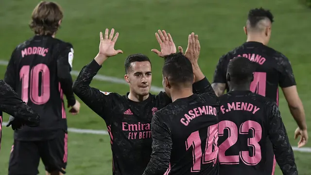 FOTO: Tundukkan Real Valladolid, Real Madrid Dekati Atletico Madrid Tinggalkan Barcelona