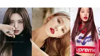 Yuna ITZY - Miyeon (G)I-Dle, Jang Wonyoung IVE. (JYP, Cube, Starship Entertainment via Soompi)