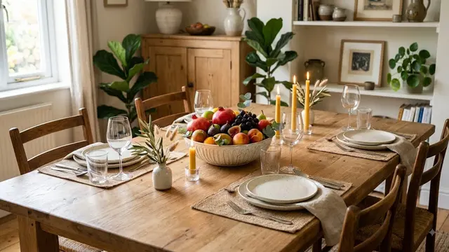 Ide Dekorasi Meja Makan yang Sederhana tapi Terlihat Elegan/AI Generated