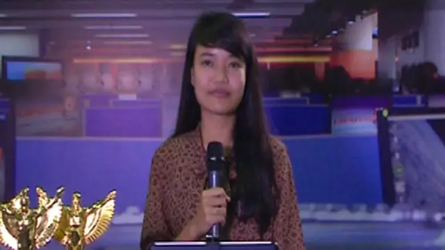 Arianti Pengunjung dan Peserta Presenter di Indonesia Broadcaster Expo 2013