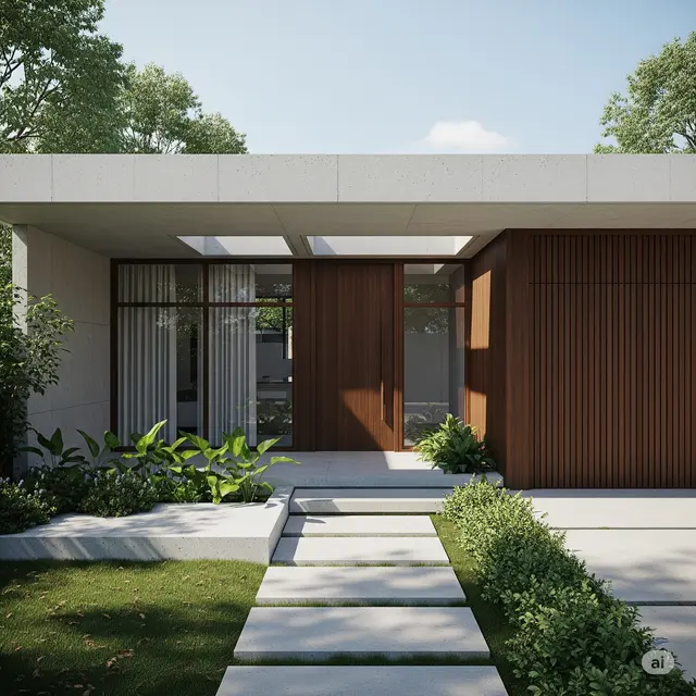 17 Model Dak Cor Teras Depan Rumah Modern dan Minimalis