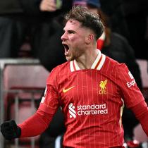 Di babak kedua, Liverpool berhasil memecah kebuntuan. Pada menit ke-52, Alexis Mac Allister mencetak gol keunggulan untuk The Reds. (Oli SCARFF/AFP)