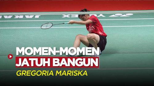 VIDEO: Jatuh Bangun Gregoria Mariska Tunjung Saat Hadapi Wakil China di Perempat Final Indonesia Masters 2023