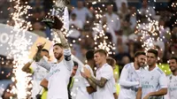 Real Madrid diprediksi masih akan menjadi juara La Liga Primera Division 2017-2018. (AFP/Curto de la Torre)