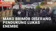 Detik-detik Mako Brimob Diserang Pendukung Lukas Enembe