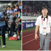 Momen Shin Tae-yong dan Patrick Kluivert Terciduk Berpelukan Hangat dan Berbincang Singkat: Ngobrolin Apa nih?