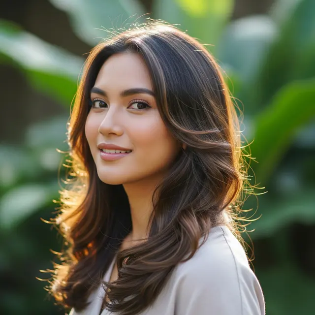 9 Model Rambut Panjang Lurus Belah Tengah Kekinian