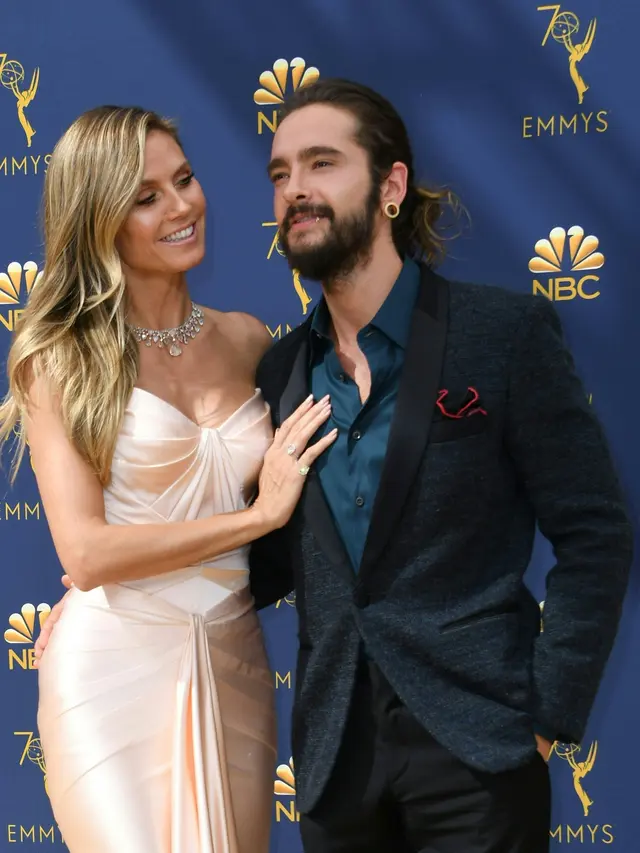 Beda 17 Tahun, Heidi Klum Tampil Mesra dengan Pacar di Emmy Awards