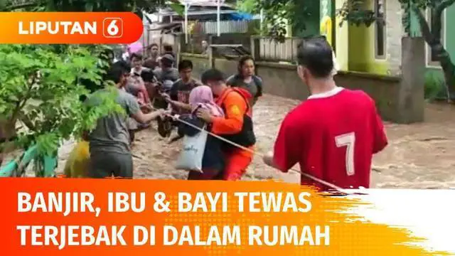 Banjir berarus deras di Lombok Barat memakan korban jiwa. Empat orang dinyatakan tewas dalam musibah ini, termasuk dua di antaranya adalah ibu dan bayinya yang berusia enam bulan. Mereka terjebak di dalam rumah, tak sempat menyelamatkan diri.