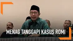 Menteri Agama, Lukman Hakim Saifuddin menyesalkan kasus suap yang melibatkan dua pejabat di kementeriannya. Ia menyatakan permintaan maaf pada masyarakat, dan berjanji akan kooperatif dalam penuntasan kasus ini