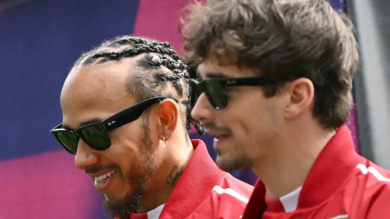 Lewis Hamilton dan Charles Leclerc