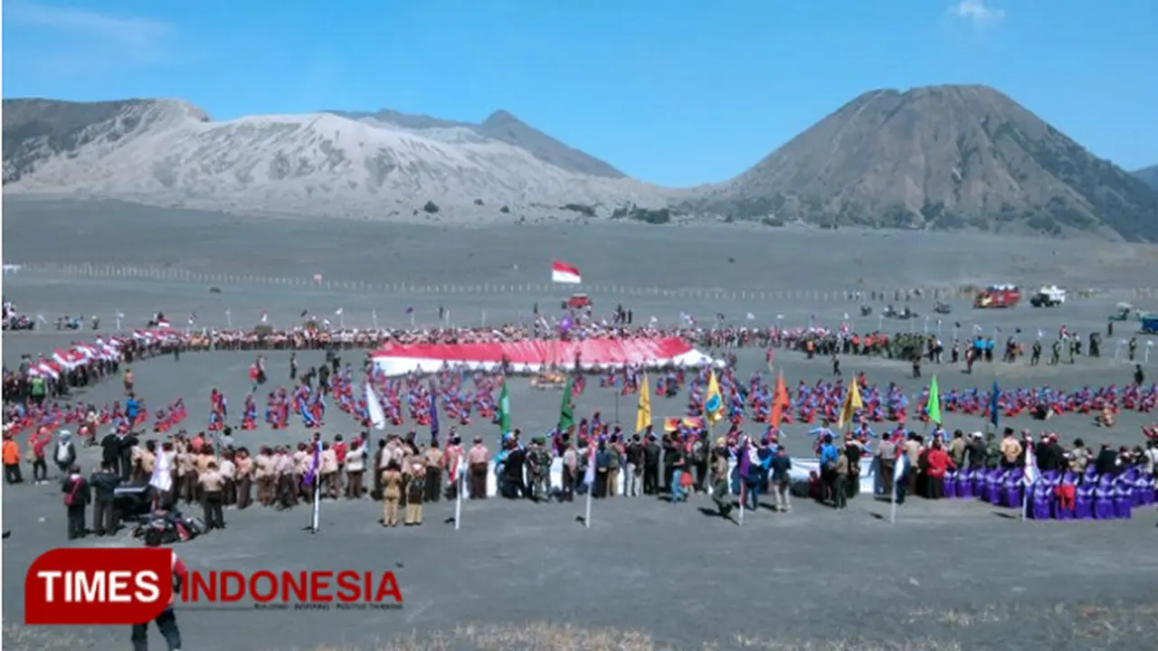 Begini Cara Suku Tengger Probolinggo Peringati Ulang Tahun Pramuka