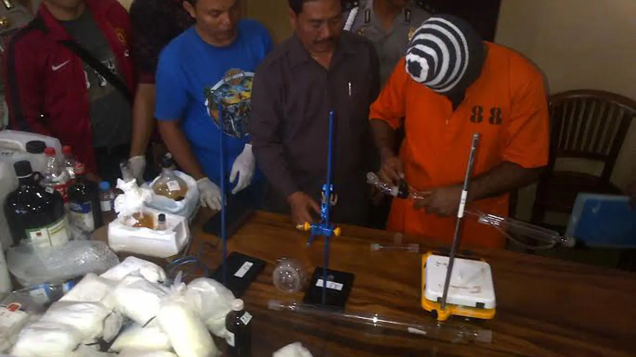 Pabrik Sabu dan Ekstasi Beromset Rp 11,25 M di Bali Digerebek