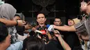 Mantan ketua DPR Marzuki Alie menjawab pertanyaan wartawan usai menjalani pemeriksaan terkait kasus korupsi E-KTP di Gedung KPK, Jakarta, Selasa (26/6). (Merdeka.com/Dwi Narwoko)