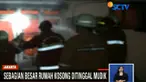 Diduga kebakaran terjadi akibat hubungan pendek arus listrik di salah satu rumah.