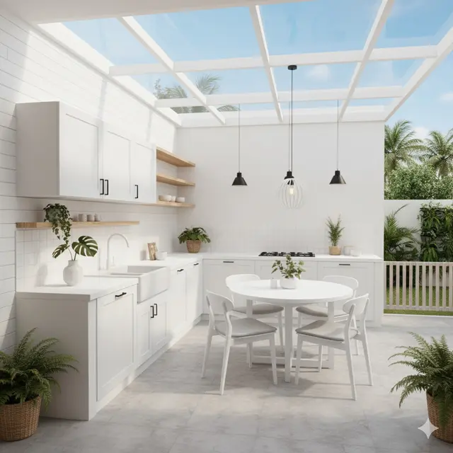 7 Desain Dapur Semi Outdoor Gaya Scandinavian, Perpaduan Estetika Alam dan Fungsionalitas Modern