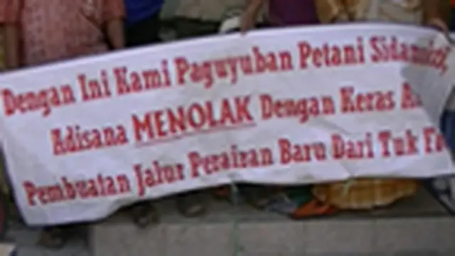 Warga Sidamukti Tolak Pembuatan Jalur Perairan Baru