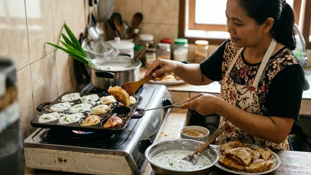 Resep Kue Pancong Santan Kelapa