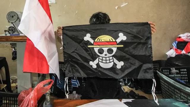 Bendera One Piece Ramai Berkibar