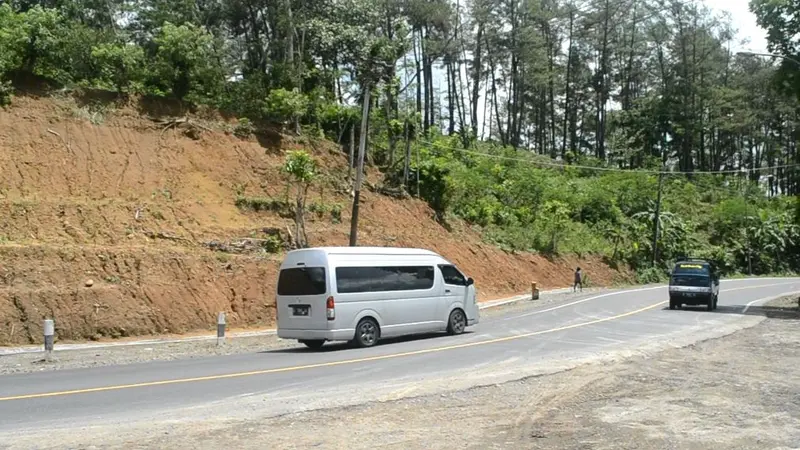 Titik rawan longsor di Sengkala, Lumbir, Banyumas, Jawa Tengah. (Foto: Liputan6.com/Muhamad Ridlo)