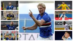 Foto kombinasi sepuluh pemain paling banyak berlari versi Serie A Liga Italia. (Foto: AFP & LaPresse via AP)