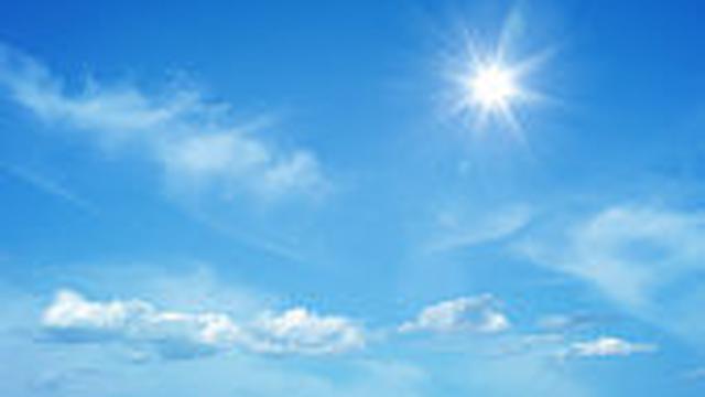 Ilustrasi cuaca hangat.