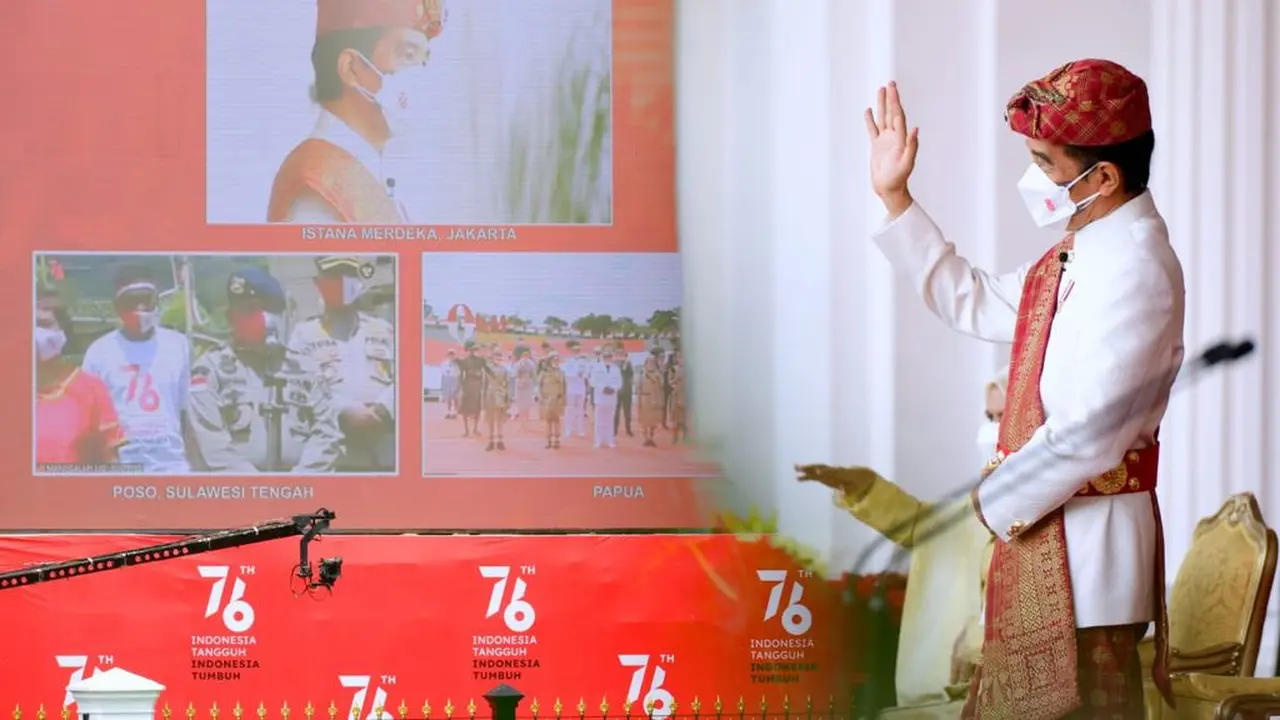 Jokowi sapa masyarakat Merauke dan Poso saat HUT ke-76 RI