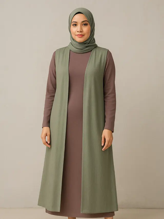 Model Gamis Kekinian untuk Wanita Tinggi 160an (Foto: ChatGPT)