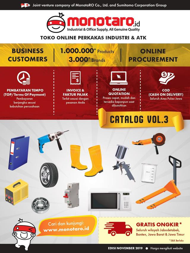 Monotaro Id Rilis Katalog Ke 3 Bikin Belanja Kebutuhan Kantor Jadi Lebih Mudah On Off Liputan6 Com