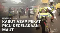 Terdapat dua orang meninggal dunia saat jalan raya di Sampit, Kalimantan Tengah, tertutup kabut asap yang membuat jarak pandang sangat terbatas.
