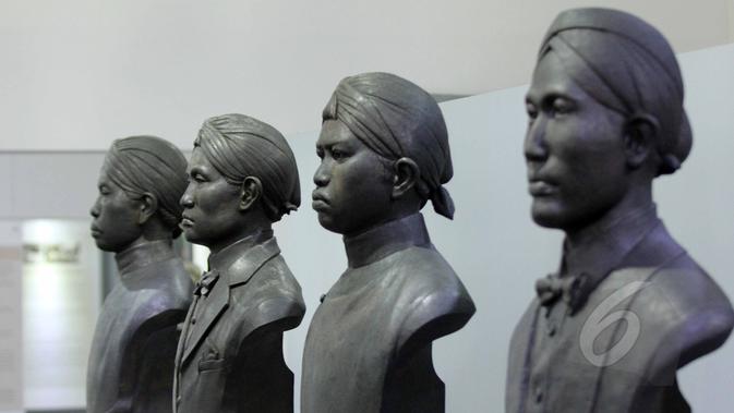 Sejumlah patung koleksi yang terdapat pada Museum Kebangkitan Nasional di Jakarta, Rabu (20/5). Hari Kebangkitan Nasional yang diperingati hari ini merupakan refleksi mengenang masa memperjuangkan kemerdekaan. (/Helmi Afandi)