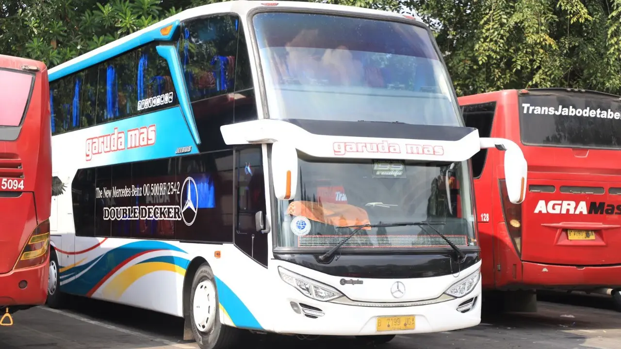 Belum terlihat aktivitas mudik lebaran di Terminal Poris Plawad, Kota Tangerang.