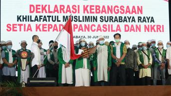 53 Anggota Khilafatul Muslimin Jatim Deklarasi Setia NKRI