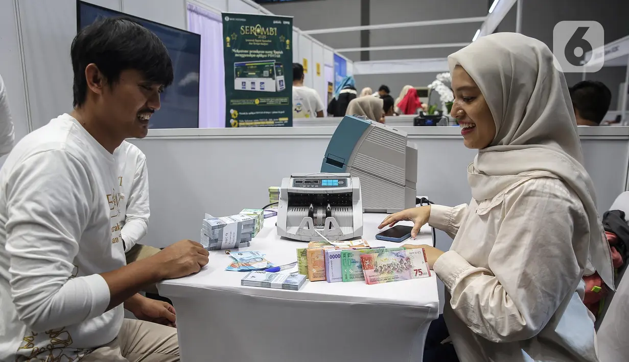 Pada Jumat (21/3/2025), layanan ini memberikan kuota penukaran sebanyak 4.000 penukar. (Liputan6.com/Angga Yuniar)