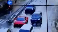 VIDEO: Ferrari Terduga Kebut-kebutan VS Lamborghini Terekam CCTV