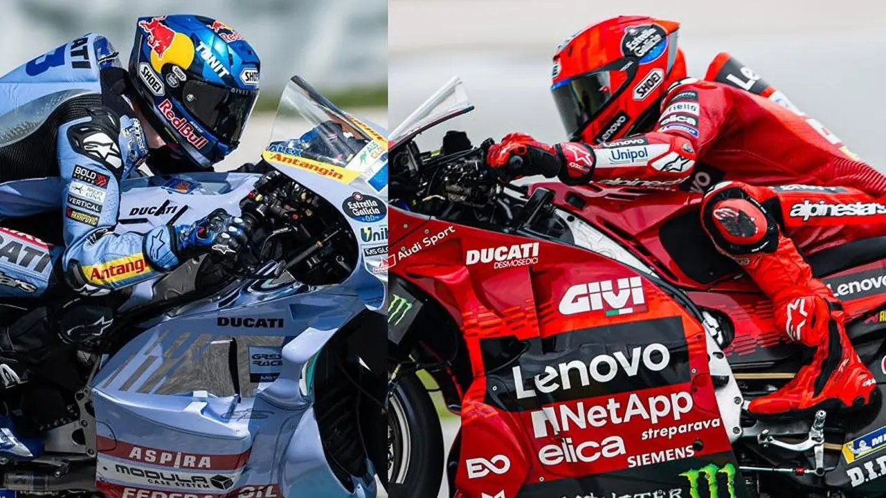 Alex Marquez dan Marc Marquez (c) Gresini Racing, Ducati Corse