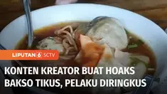 Setelah viral di media sosial dan dilaporkan ke polisi, konten kreator sekaligus penyebar hoaks video bakso tikus di Surabaya ditangkap polisi. Usai ditangkap penyebar hoaks video bakso tikus ini meminta maaf ke pemilik kedai bakso.