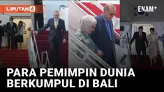 Sejumlah pemimpin dunia sudah mendarat di Pulau Bali untuk menghadiri ajang puncak Konferensi Tingkat TInggi G20 tanggal 15-16 November 2022. Mereka tiba di bandara I Gusti Ngurah Rai Bali dengan menggunakan pesawat kenegaraan.