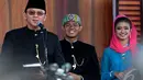 Ahok sempat mencandai H. Lulung ketika sambutan dengan menyebut H. Lulung sebagai teman sparing (berlatih tinju), Jakarta, Minggu (14/9/2014) (Liputan6.com/Faisal R Syam)
