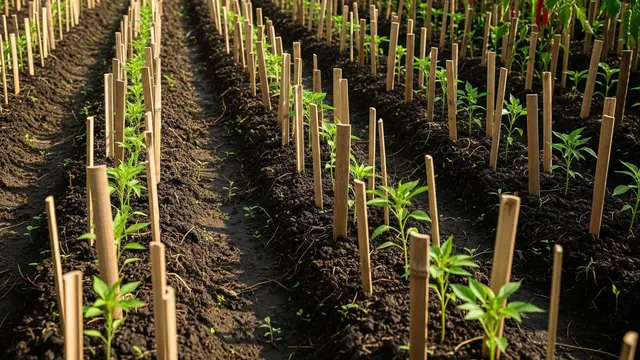 Ide Kebun Cabai Pakai Bambu Belah Gaya Kebun Tradisional